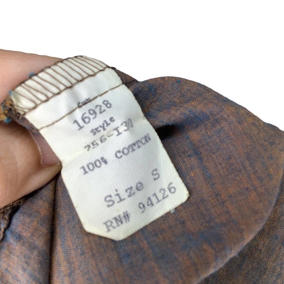 CP Shades Top Small Tan Multi Iridescent Trim Wrap Tunic Duster Lagenlook Boho - Picture 12 of 12